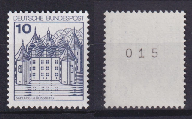 Bund 913 A I RM ungerade Nr. Burgen+Schlösser 10 Pf postfrisch alte Fluoreszenz