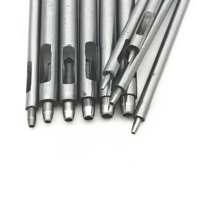 Perforatrice coeur pour cuir : outil artisanal en acier de 4-25 mm, non poli - France