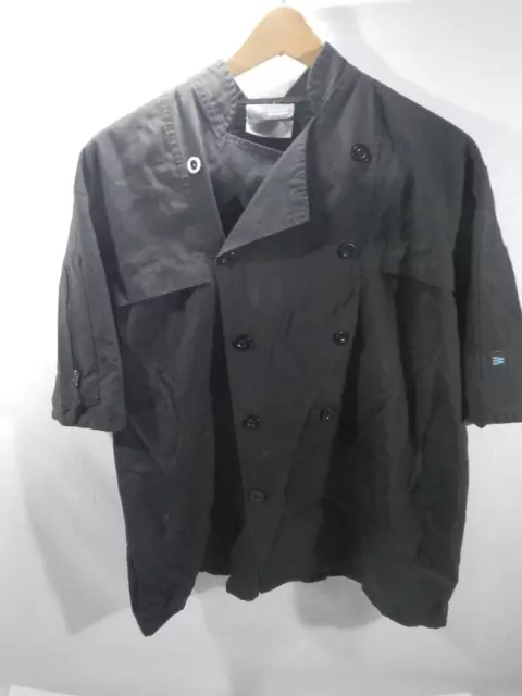 Cook Cool VENTED Chef Coat MEDIUM Black