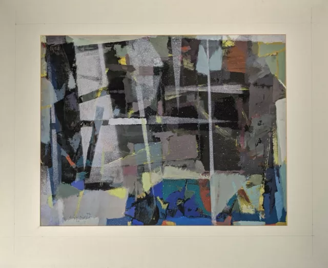 Wichmann, Abstrakte Komposition, Acryl, signiert, datiert, 1964