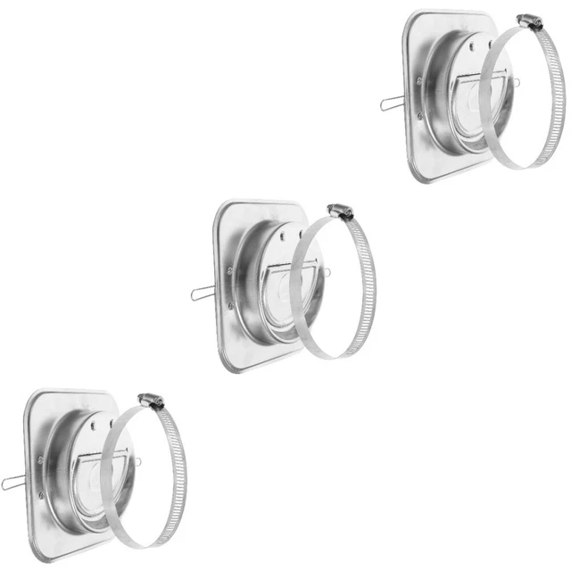 3 Sets Bloqueur De Conduit De Cheminée Tuyau Inoxydable Printemps