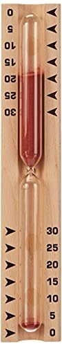 Sablier de Sauna en hêtre Sable Rouge imprimé Noir FE-NeuTR