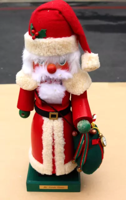 Holzkunts Christian Ulbricht  Nutcracker Mr. Santa Claus Christmas 15" Numbered