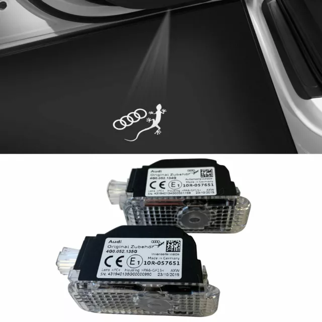 2x Original Audi RS LED Einstiegsbeleuchtung Tür Logo Projektor