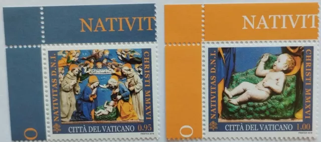 Vaticano Serie NATIVITAS D.N.I. CHRIST 2016 Nuova -  Valore facciale € 1,95.