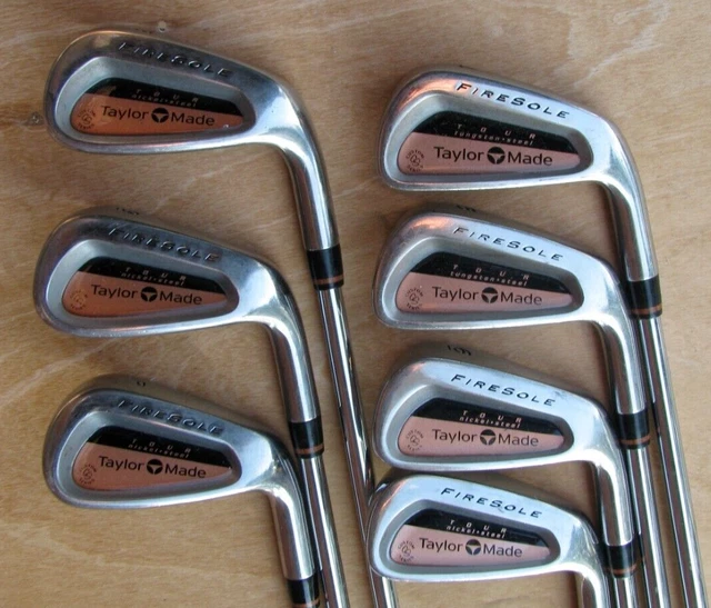 TaylorMade Firesole Tungsten Titanium 4 Iron Stiff Steel Shaft Golf Pride Grip