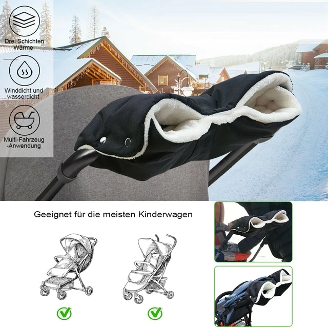 Winter Pram Warmer Gloves Pushchair Hand Muff Waterproof Stroller Accessories UK