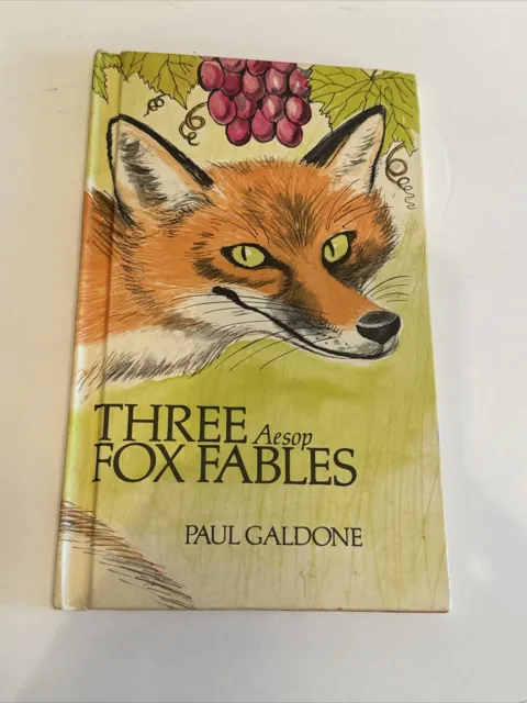 Three Aesop Fox Fables by Paul Galdone - Weekly Reader Hardback Exlib Good