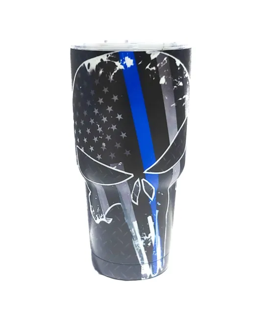 Punisher Skull 30 oz Stainless Steel Vacuum Insulated Tumbler with Lid