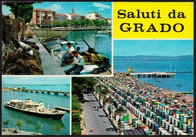 Vedute Provincia AD3697 Gorizia Saluti da Grado 