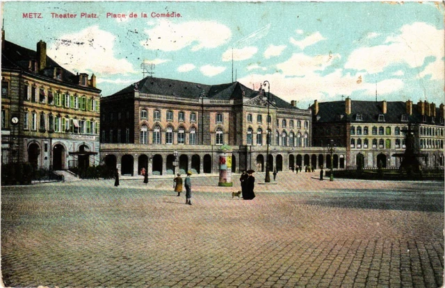 CPA AK METZ Theater Square - Place de la Comedie (454982)