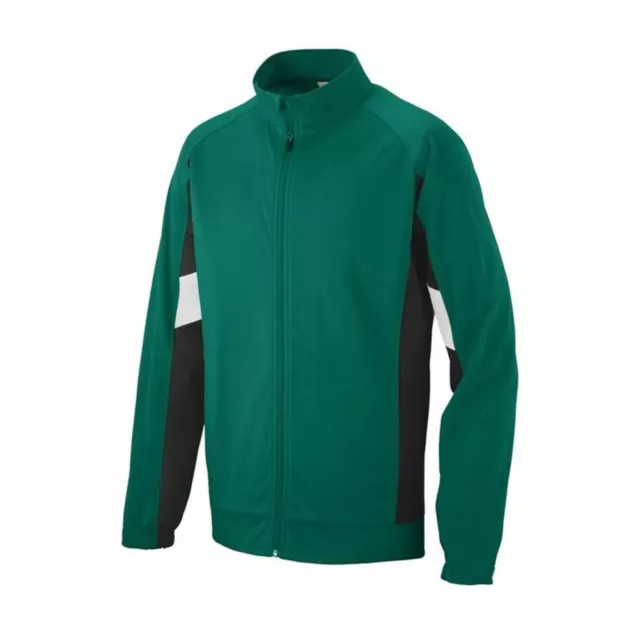 Augusta Sportswear Youth Tour De Force Jacket 7723 - Dark Green/Black/White -...
