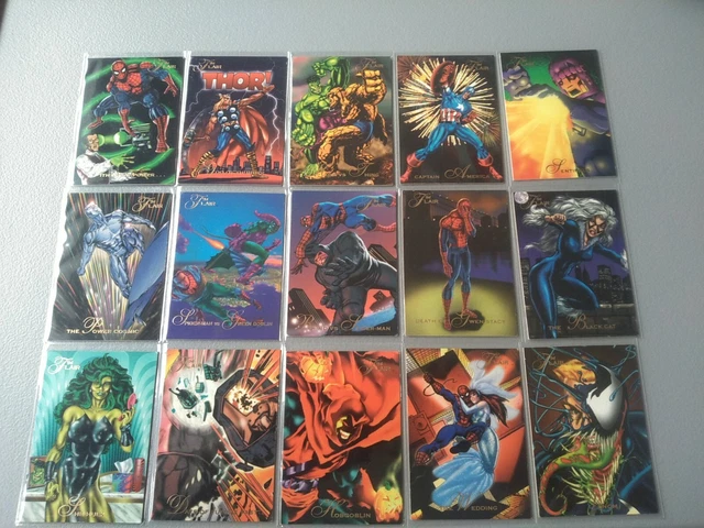 Complete Your Set - 1994 Fleer Marvel Annual Flair Base Set Cards - Pick a Card
