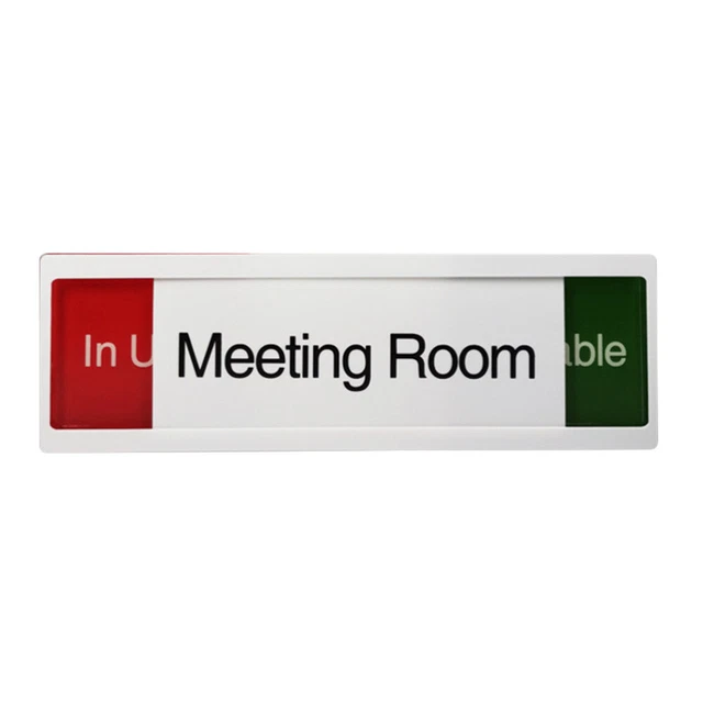 Insegna ufficio -targa porta - sala riunioni in uso targa disponibile pratica Sch