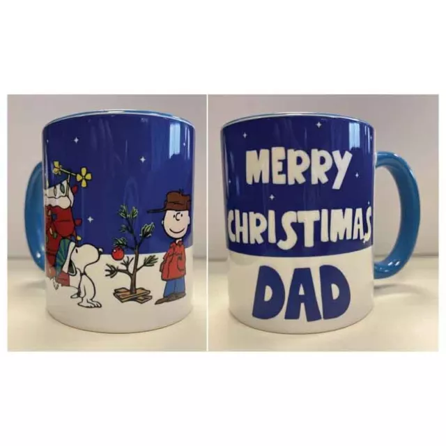 Peanuts / Snoopy Christmas Bespoke text personal Christmas Ceramic Mug