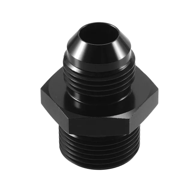 Voiture Noir 8AN Mâle à M22x1.5mm Mâle Métrique Filetage Raccord Adaptateur