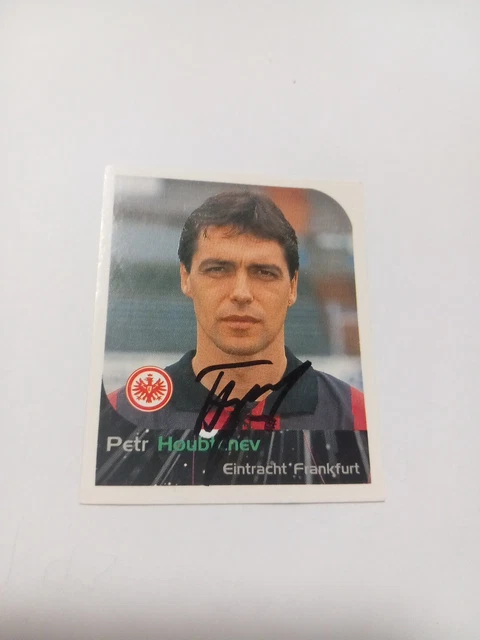 Panini Sticker signiert Petr Houbtchev Eintracht Frankfurt NEU