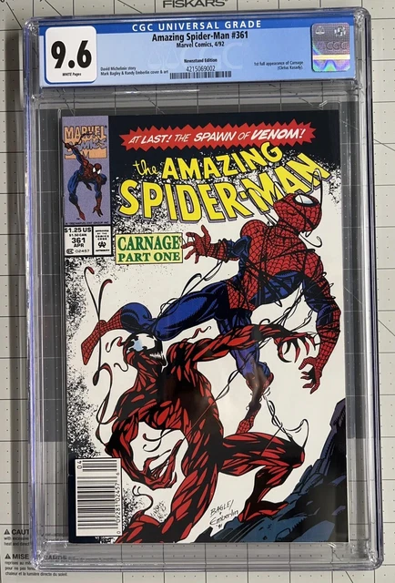 Marvel Comics Amazing Spider-Man 361 CGC 9.6 Newsstand 1st App Carnage