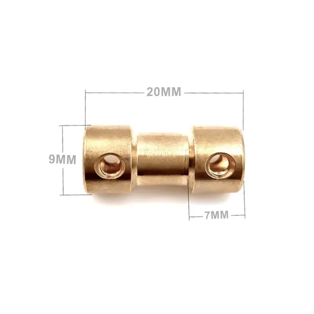 Premium Quality Brass Motor Shaft Coupling Joint Coupler Set for RC Projects