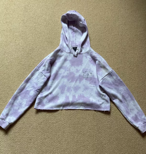 New Look Girls Tie Dye Cropped Hoodie Age 14-15