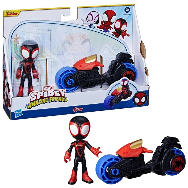 Marvel Spidey His Amazing Friends Web-Spinners Spidey Trace-E 4 Action Figure Gold, Version 2 Hasbro