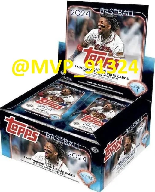 2024 TOPPS SERIES 1 Baseball HTA Jumbo Hobby Box Factory Sealed 209.