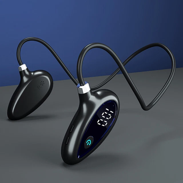 Air Conduction Earphones 180mAh Bluetooth-compatible Insert Card Headset (Black)
