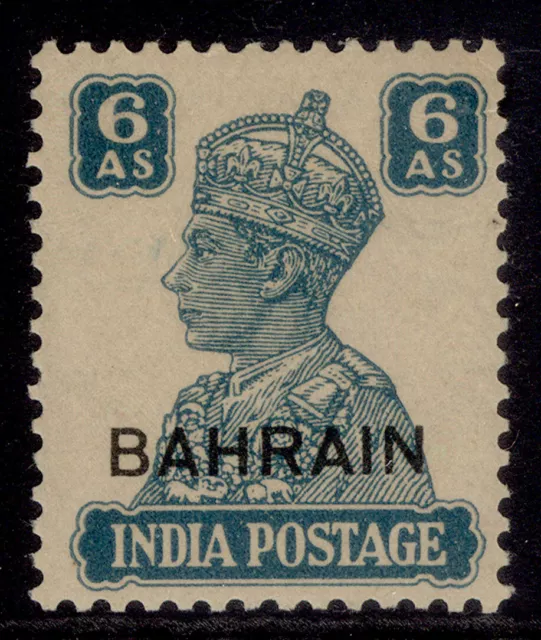 BAHRAIN GVI SG48, 6a turquoise-green, NH MINT. Cat £22.