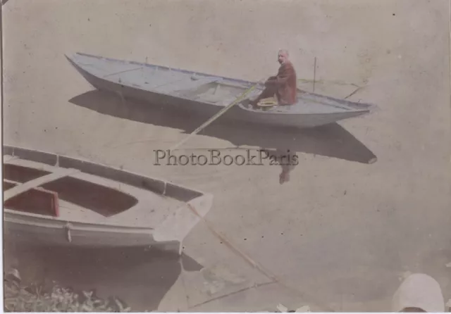 France Joinville-le-Pont Val De Marne Boat Photo Colored to The 1900