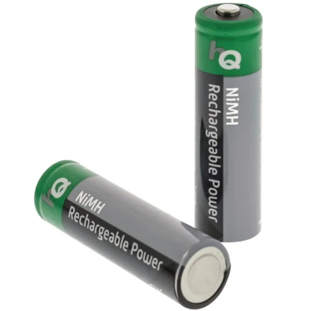 2x Power Accu Wiederafladbare Batterie AA Akku HR6 NiMH 1300mAh