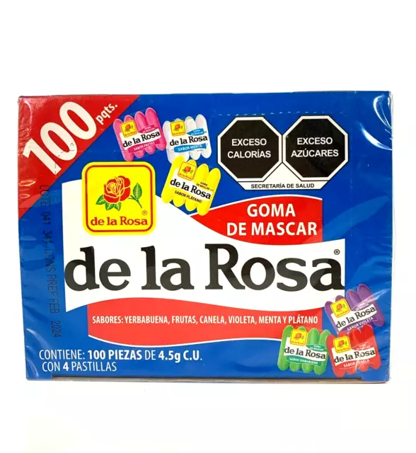 Surtido De La Rosa Goma/Chicles Surtido De La Rosa 100 piezas