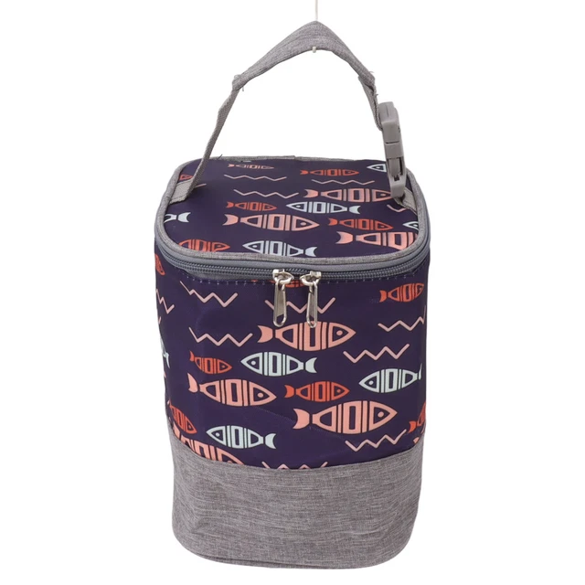 (Pescado) Bolsa de Biberón Aislada Diseño de Bolsillo Lateral Fácil Limpieza