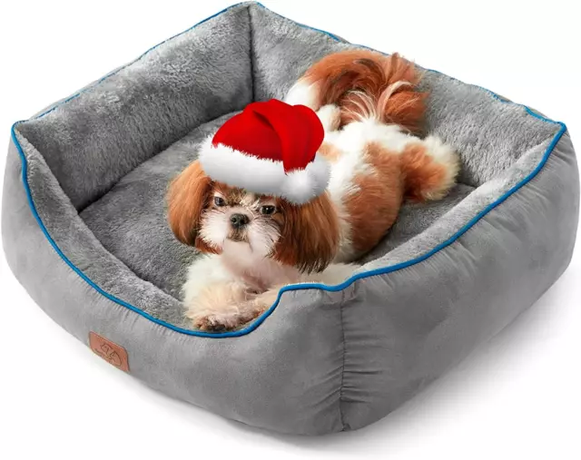 Dog Beds for Small Dogs - Beds for Indoor Cats, Rectangle Cuddle Small Bed Washa