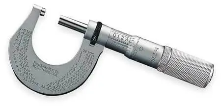 Starrett T230xfl Outside Micrometer,1",Friction