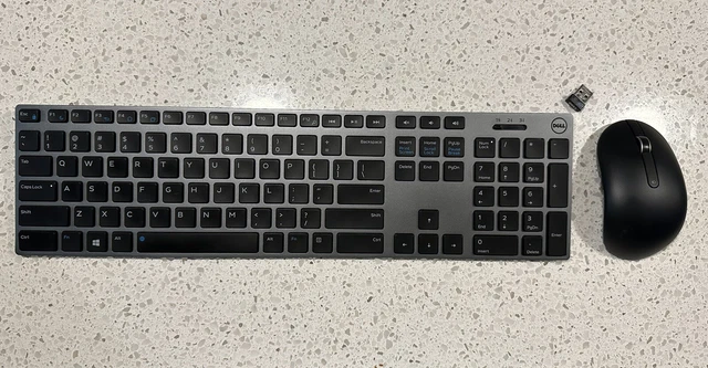 Dell Premier Bluetooth Wireless Keyboard & Mouse -KM717-GY-US