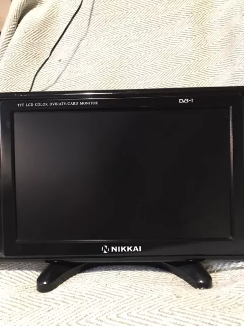 Nikkai TV, 7” screen 12v/240v Portable TV - Built In Free view