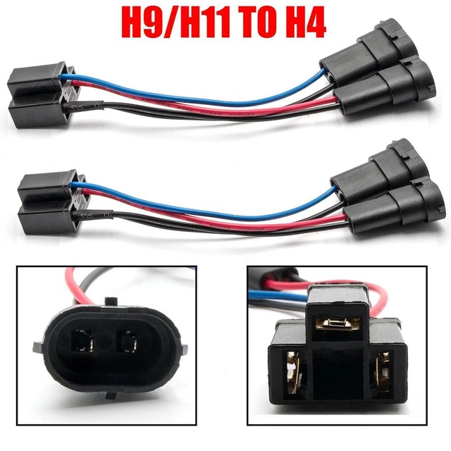 Kit Câblage H11 H8 H9 Pour Phares – 2 Pièces Pré-câblées, Universel