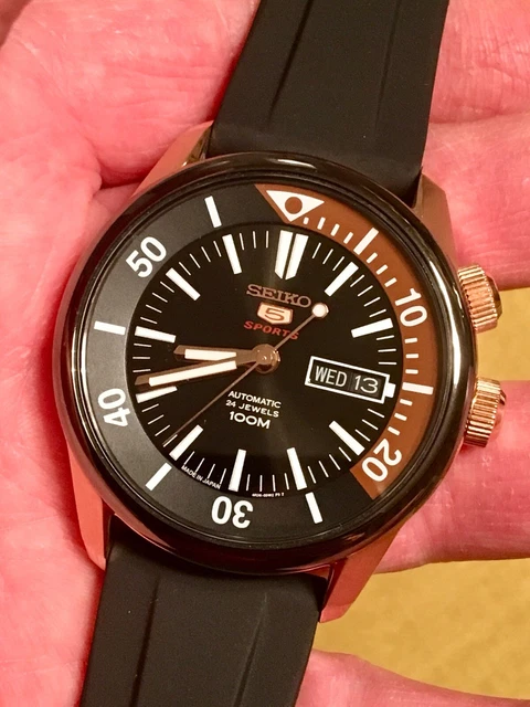 SEIKO SPORTS Automatic SRPB32J1 Rose Gold Dual Crown Rotating