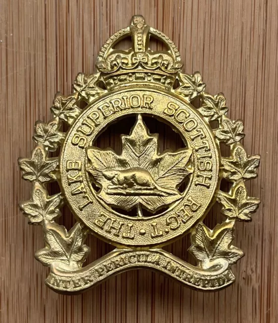 GENUINE CANADA LAKE Superior Scottish Regiment Cap Badge $15.27 - PicClick