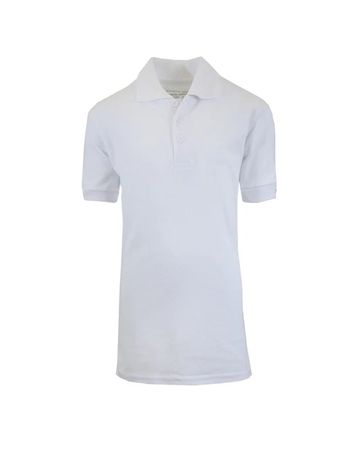 DDI 2290340 A+ School Uniform Polo Shirt - White  Large Case of 36