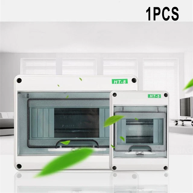 Mini Consumer Unit Garage Bianco Compatto con RCD 40A e Copertura Impermeabile