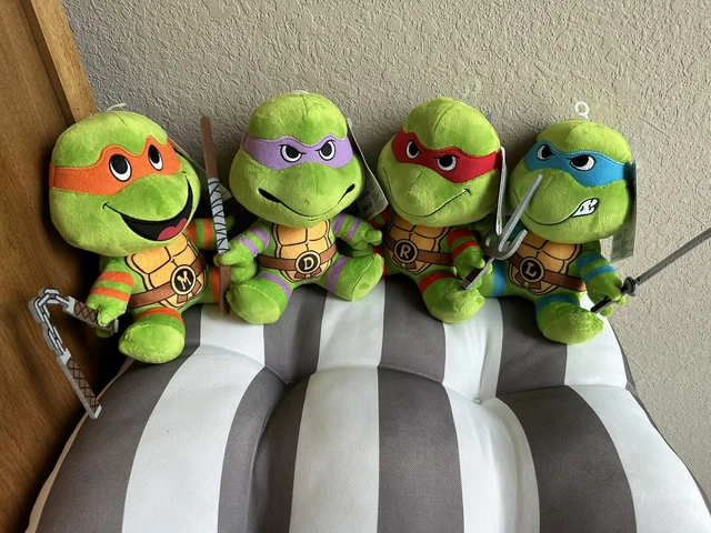 TMNT KidRobot Neca 8” Plush Set of 4 2023 Teenage Mutant Ninja Turtles Phunny