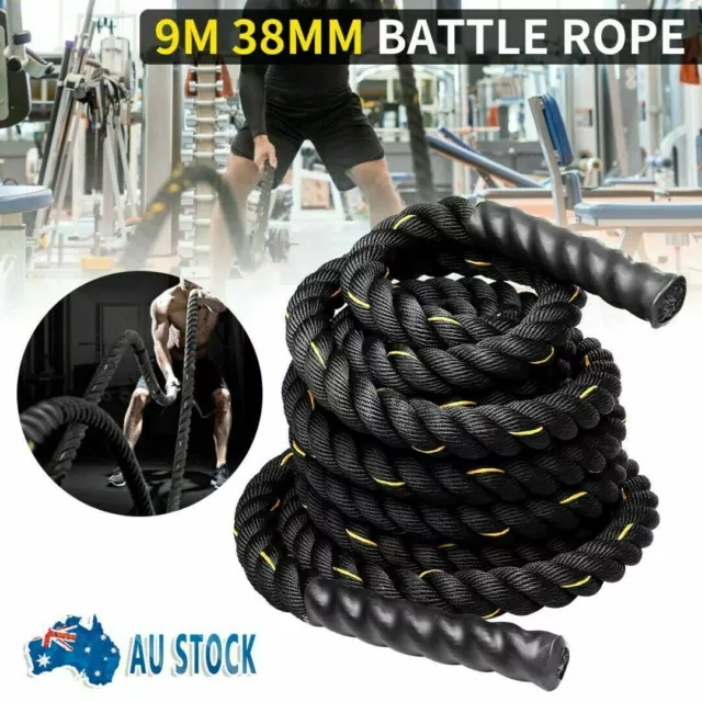 Heavy Home Gym Battle Rope Battling Strength Training Exercise Fitness 15M15M