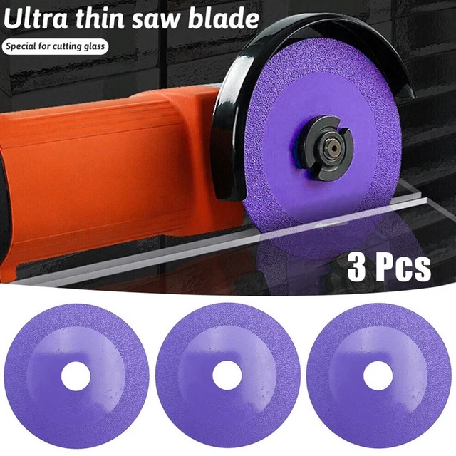 Disco de vidrio púrpura para corte liso For100 tipo molino angular