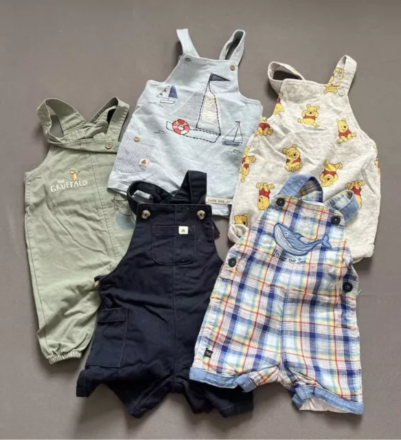 Newborn Baby Boys Clothes Bundle 3-6 Months Outfits Dungarees Salopete 8 Pieces