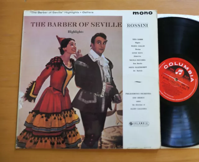 33CX 1790 Maria Callas Rossini Friseur von Sevilla Highlights Columbia + Einsatz EX