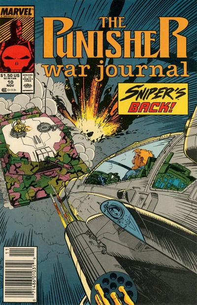 Punisher War Journal, The #10 (Newsstand) VF; Marvel | Jim Lee - we combine ship