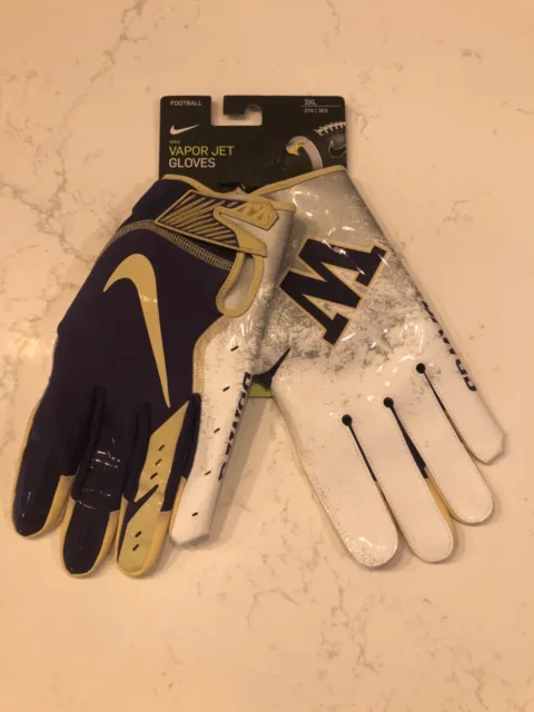 **UW Washington Huskies Nike Purple Game Football Gloves”