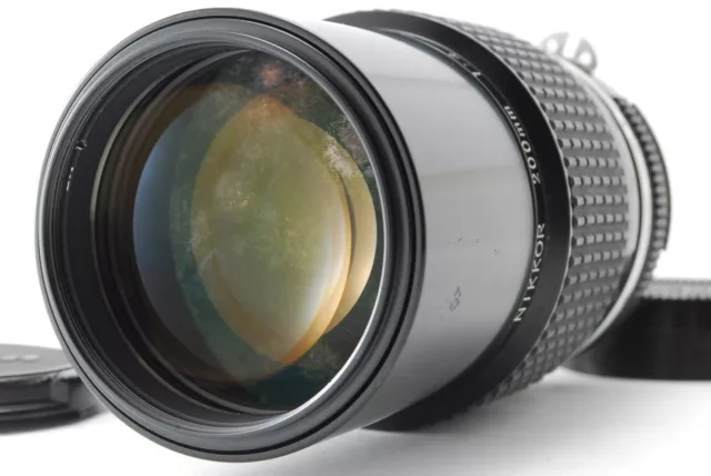 [ Exc+3 ] Nikon Nikkor Ai 200mm f/4 MF Telephoto Lens F Mount From JAPAN