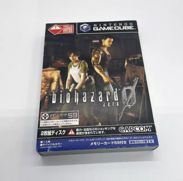 Biohazard 0 Resident Evil 0 Nintendo GameCube JP W/Box Manual, Tested
